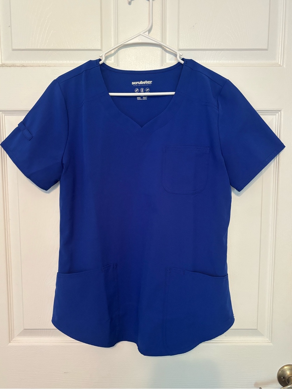 Scrubstar Women's V-Neck Scrub Top in Royal Blue * BRAND NEW WITHOUT TAGS*